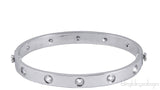 White Gold LOVE Diamond Bracelet
