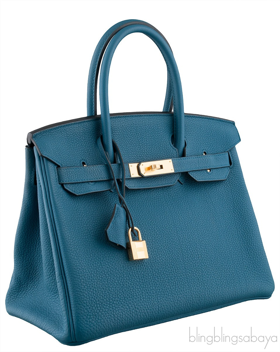 Birkin 30 Blue Cobalt Togo GHW