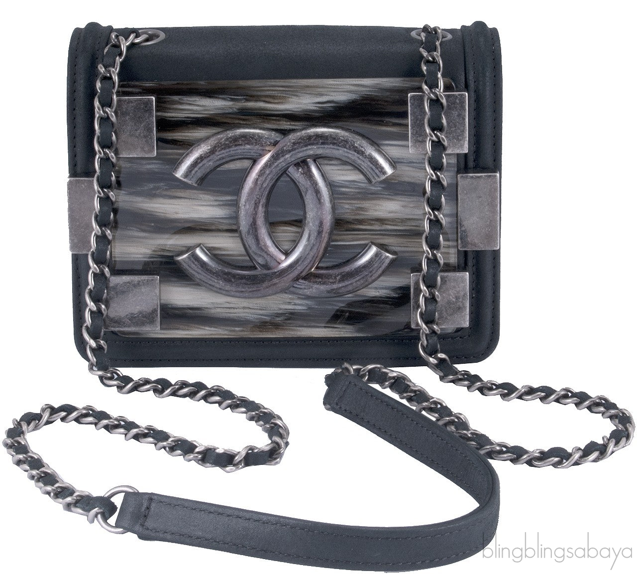 Black Boy Brick Mini Flap Bag*