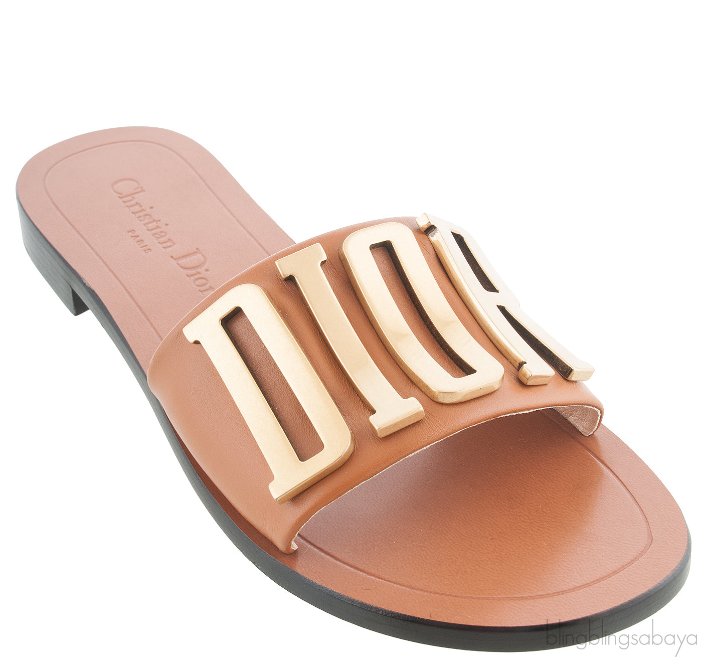 Diorevolution Tan Leather Mule