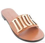 Diorevolution Tan Leather Mule