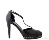 Chanel Black CC Chain Platform Heels