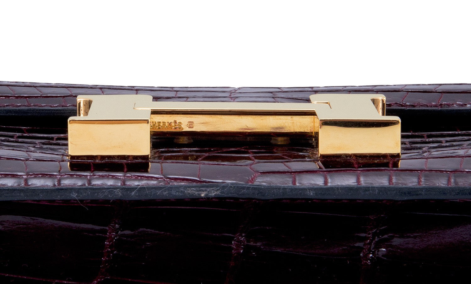 Constance Elan Crocodile Bordeaux