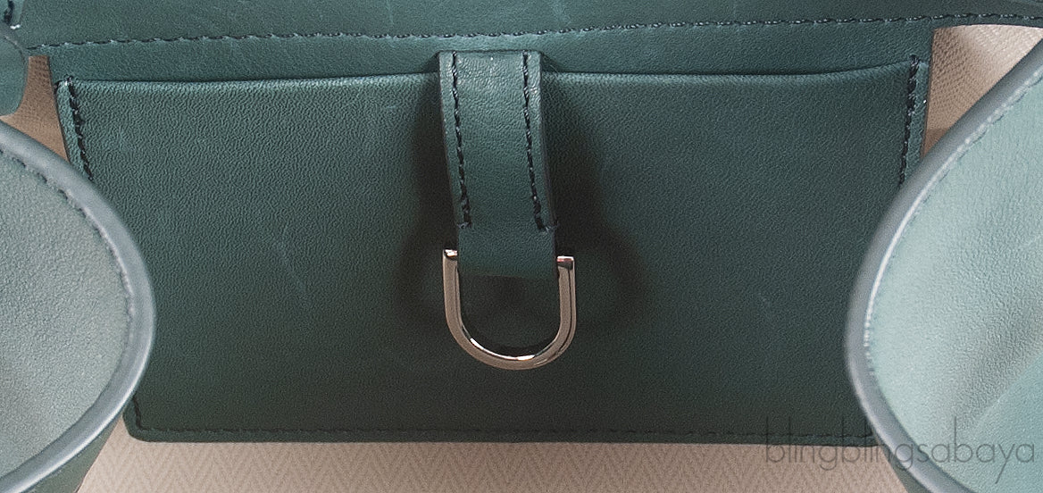 Soft Margaux 10 Dark Green Leather Bag