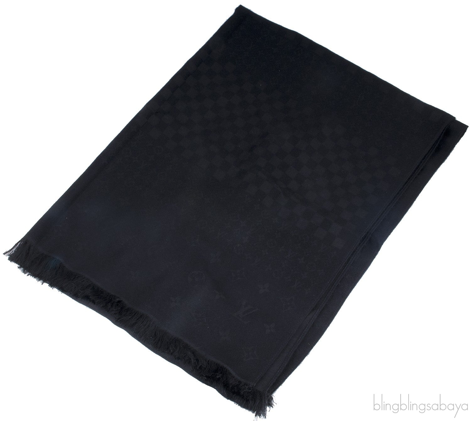Damier Monogram Black Scarf