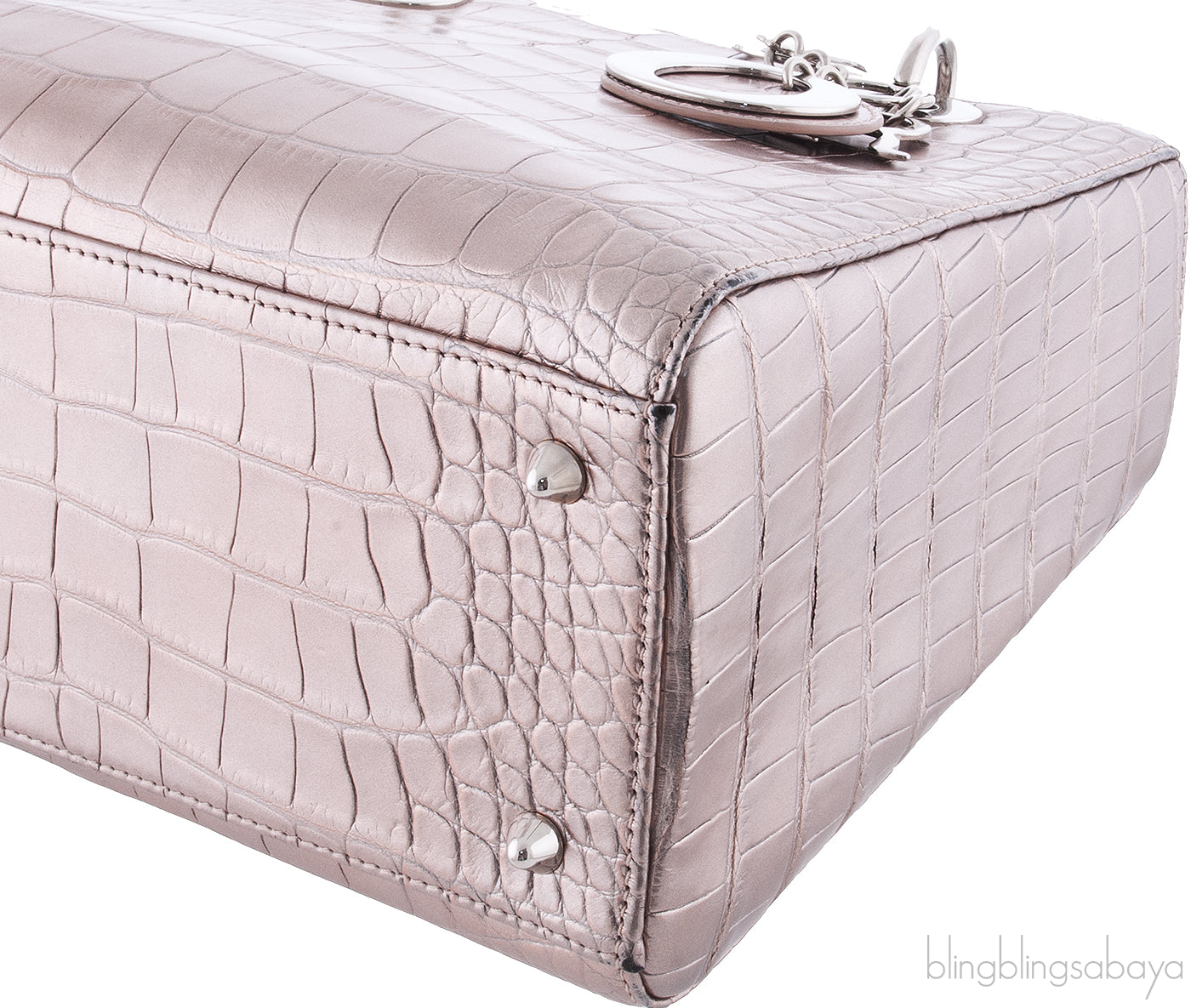 Lady Dior Crocodile Bronze Medium