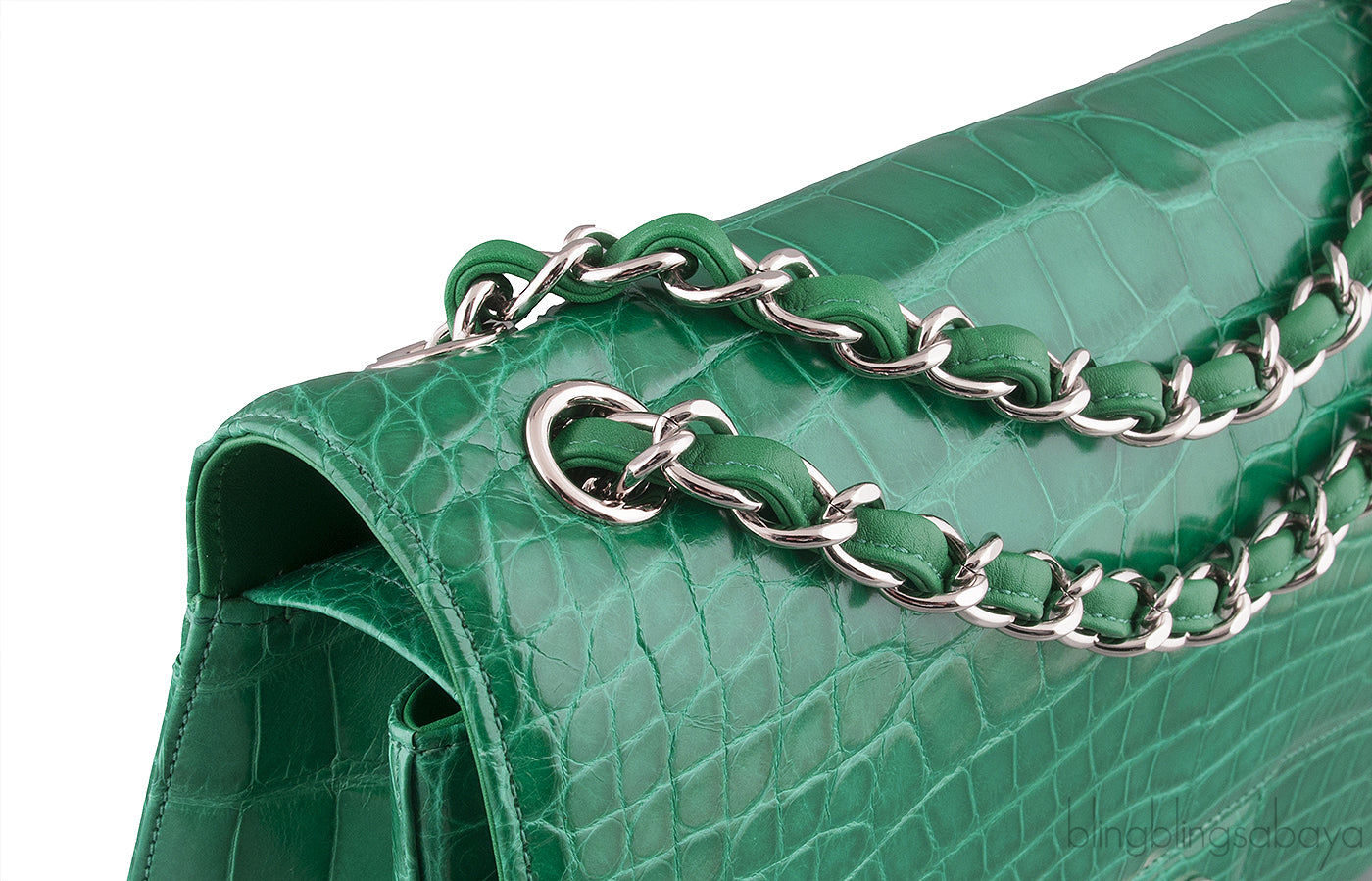 Classic Jumbo Emerald Green Crocodile