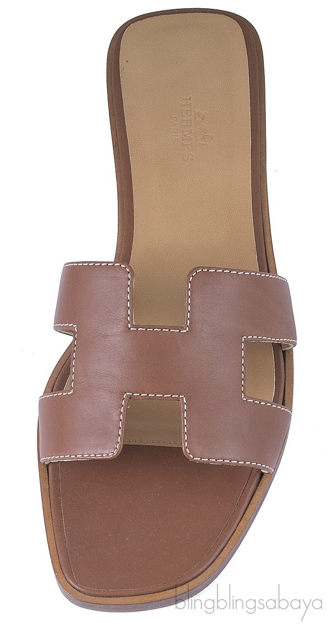 Oran Sandal Kidskin Brown