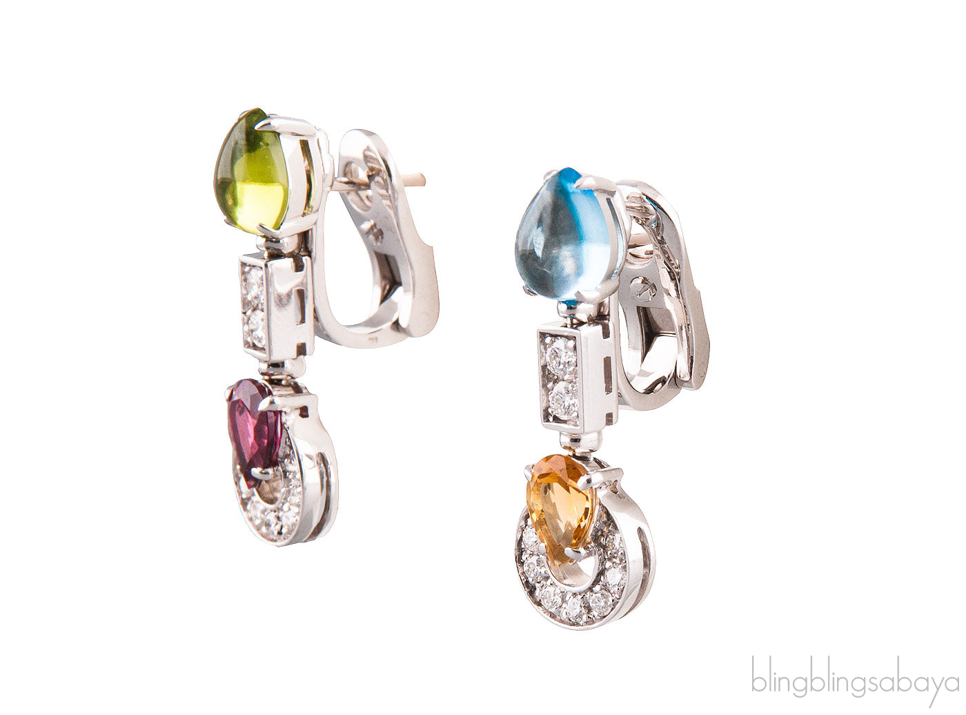 Allegra White Gold Earring