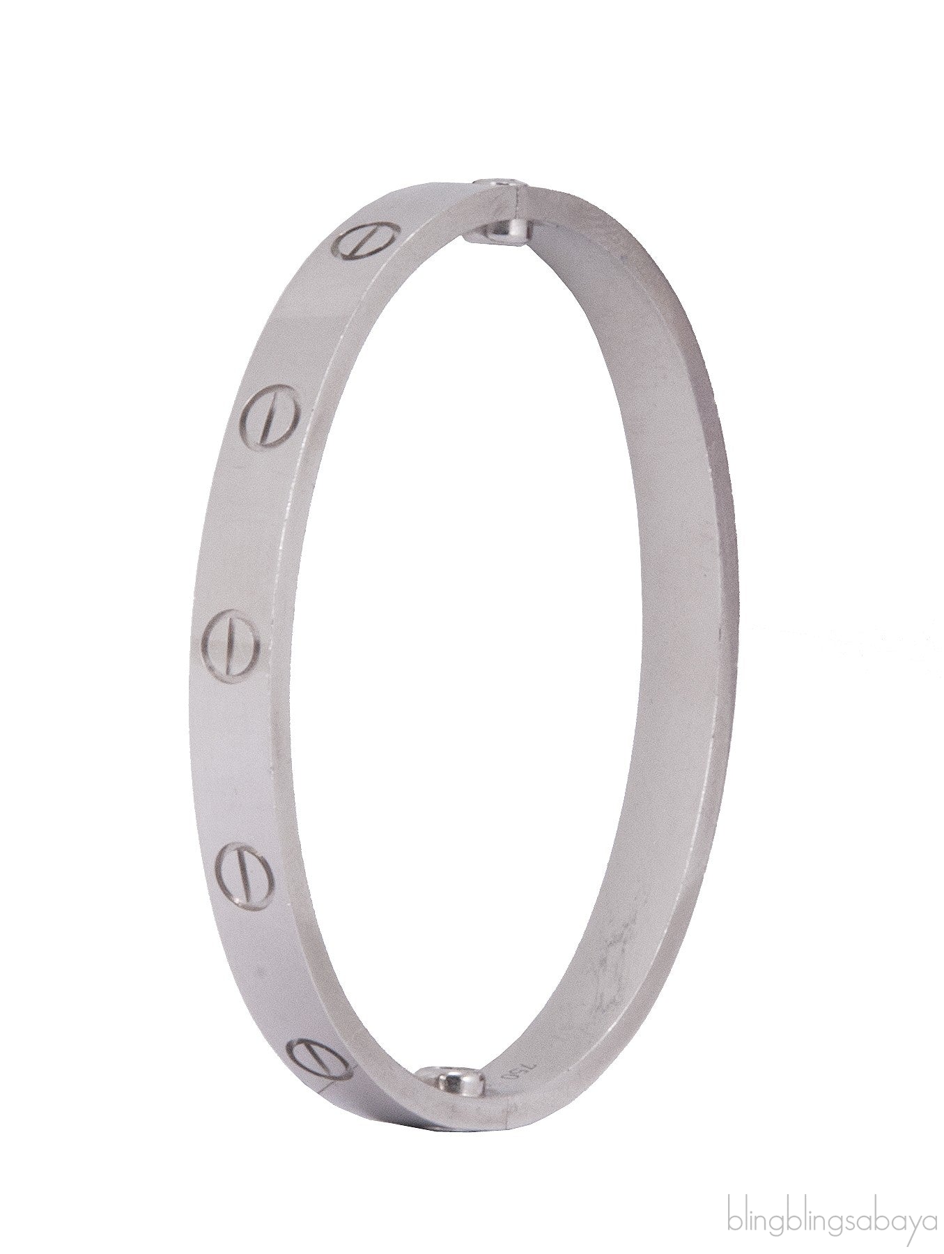 White Gold LOVE Bracelet