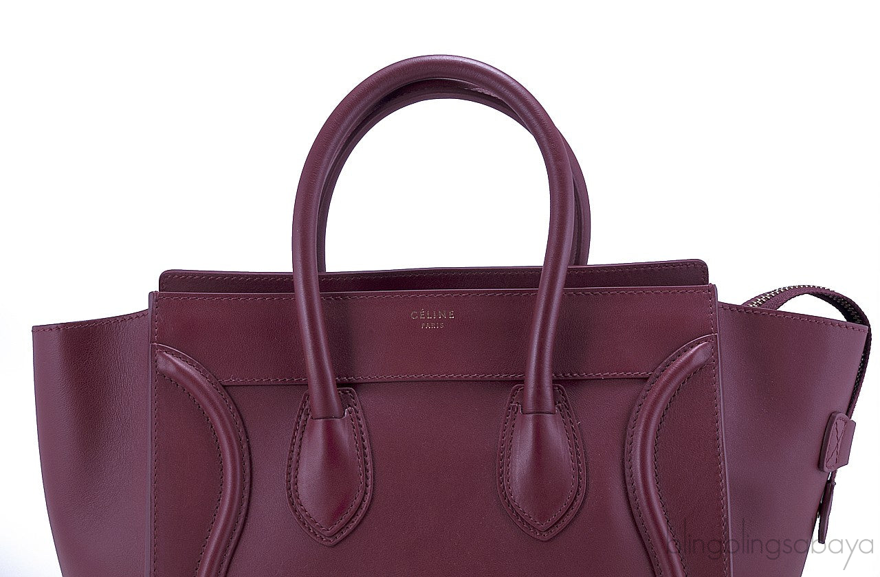 Mini Luggage Rust Maroon
