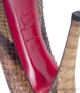 Cosmo 120 Python Peep Toe Pump