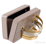 Coil Cuffbox Lizard Print Clutch