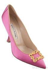 Fuchsia Tradimod Satin Heels