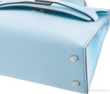 Kelly 20 Bleu Zephyr Epsom Sellier PHW