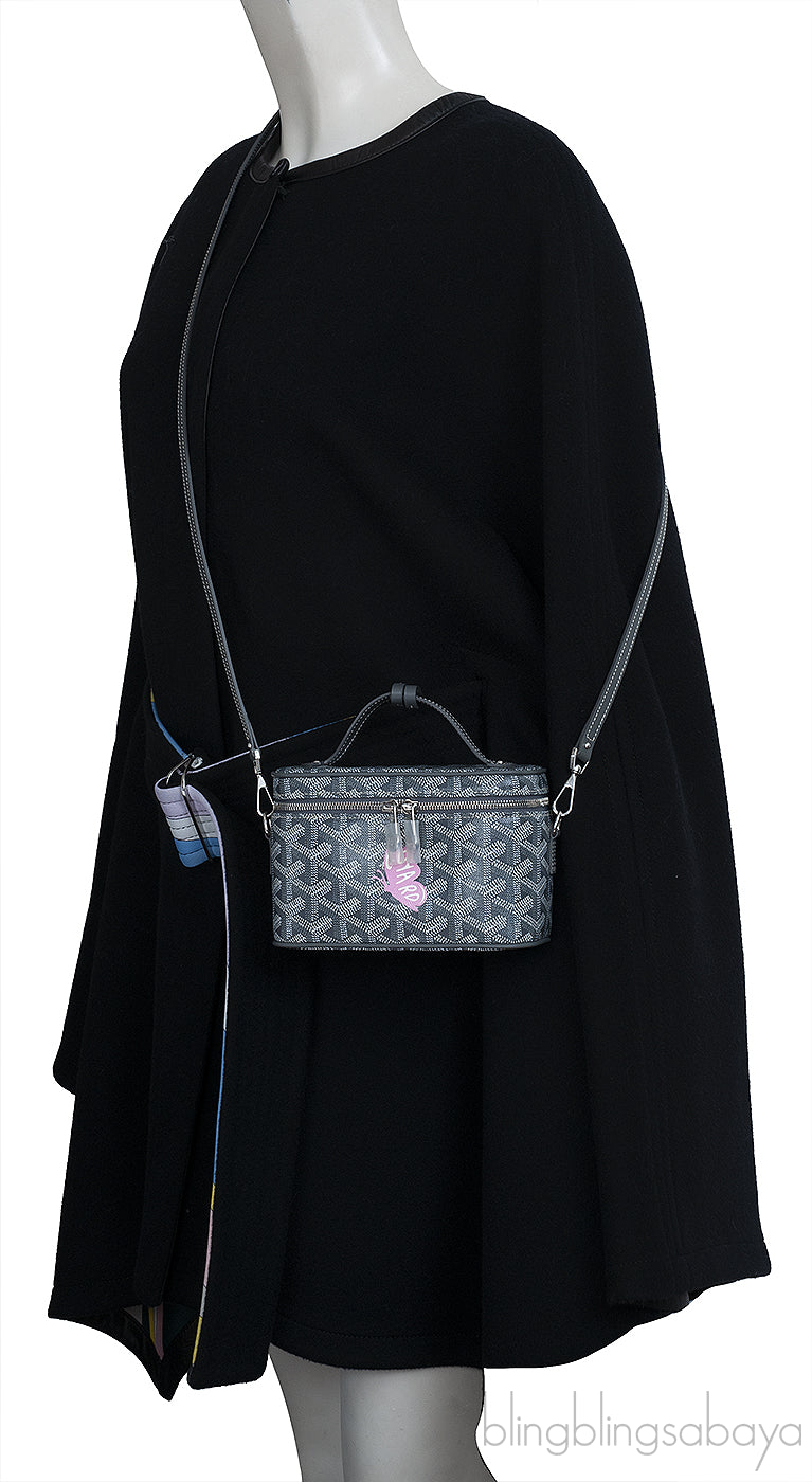 Goyard Grey Muse Butterfly Mini Vanity Bag