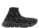 Printed Speed Stretch-knit High Top Sneakers