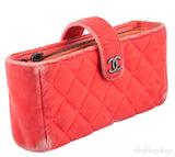 Chanel Small Velvet Clutch w/ Chain