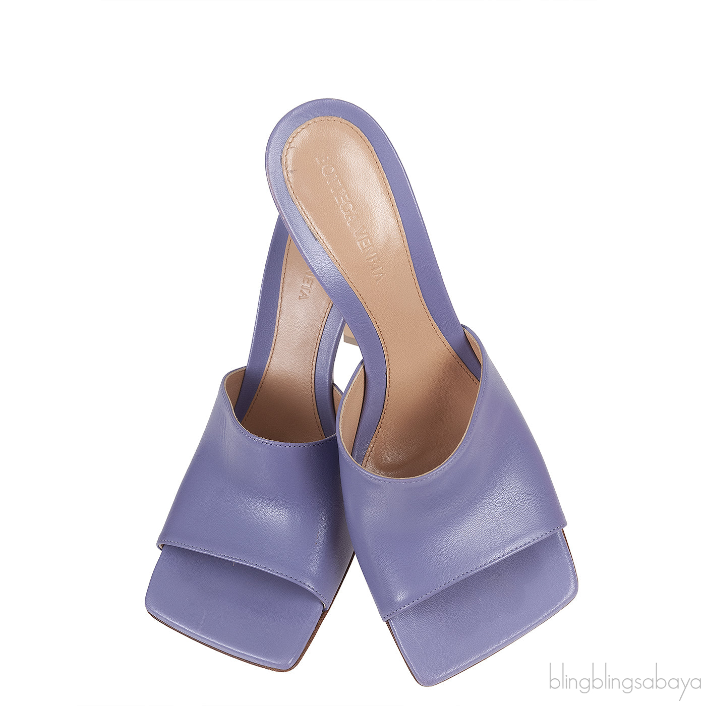 Lilac Stretch Leather Sandals