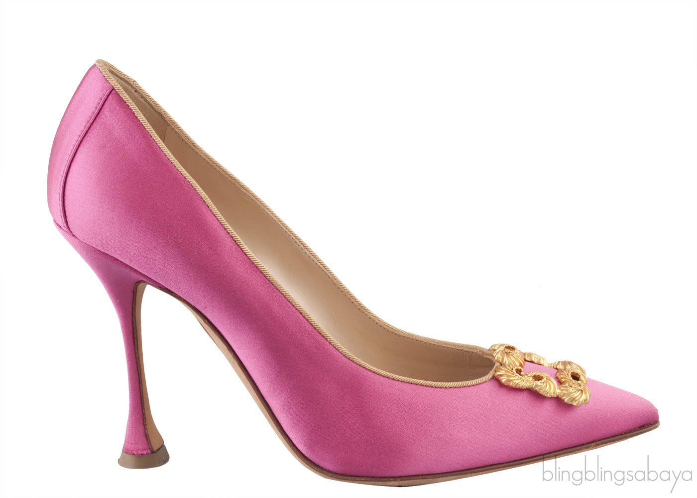 Fuchsia Tradimod Satin Heels
