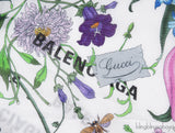 The Hacker Project Flora Print Silk Scarf White