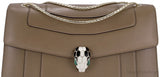 Serpenti Petra Brown Shoulder Bag