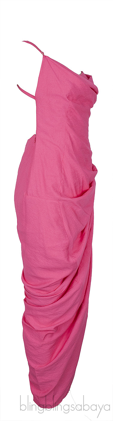 La Robe Saudade Voile Pink Maxi Dress