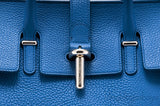 Blue Round Tube Bag