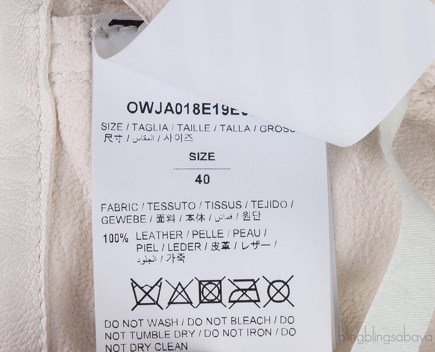 Off-white Graphic Print Leather Jacket