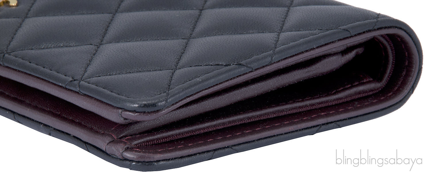 CC Black Quilted Wallet