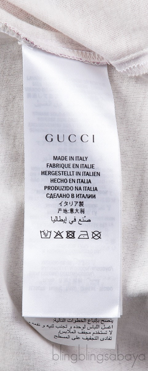 Gucci Embroidered Off-white Crop T-shirt