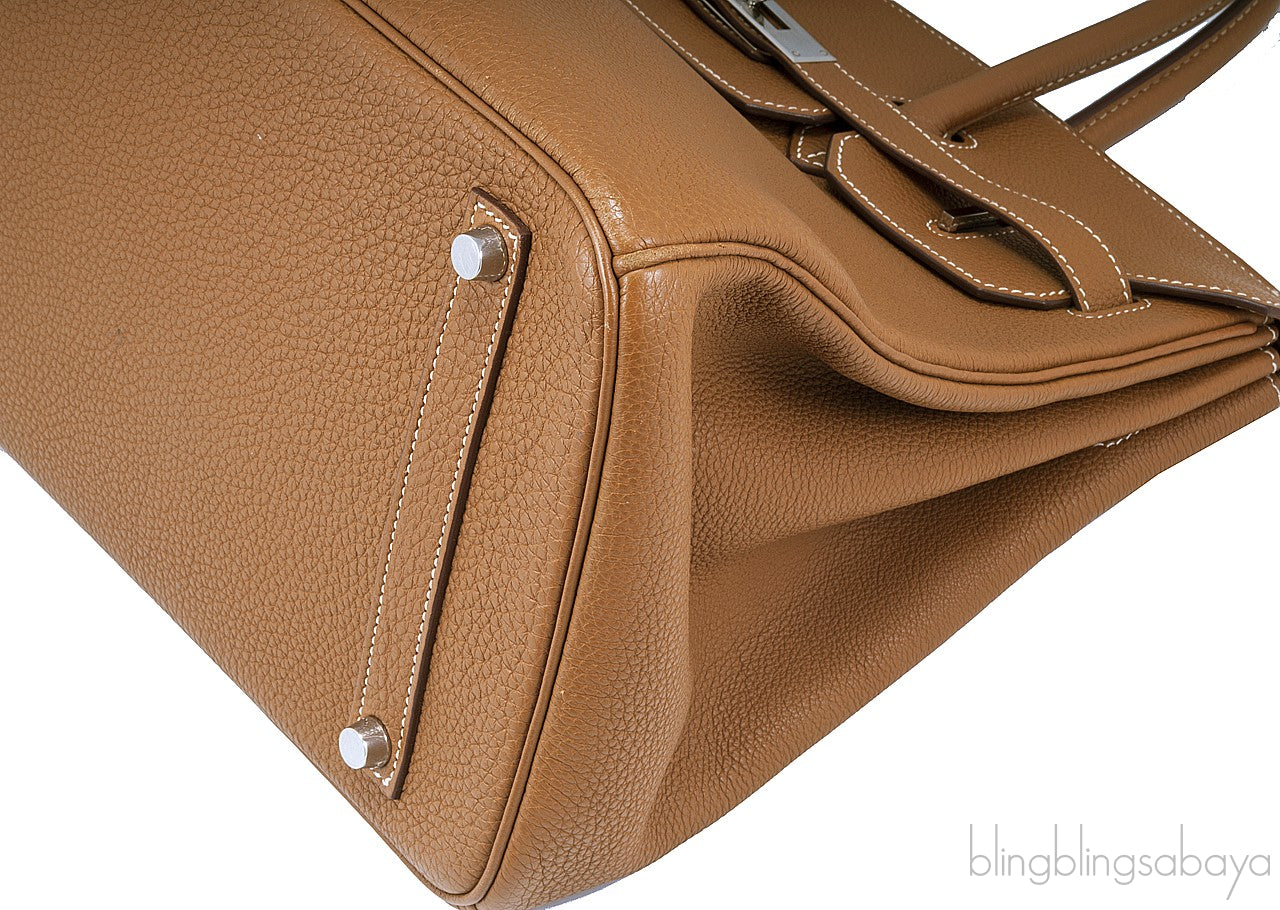 Birkin 35 Gold Togo PHW