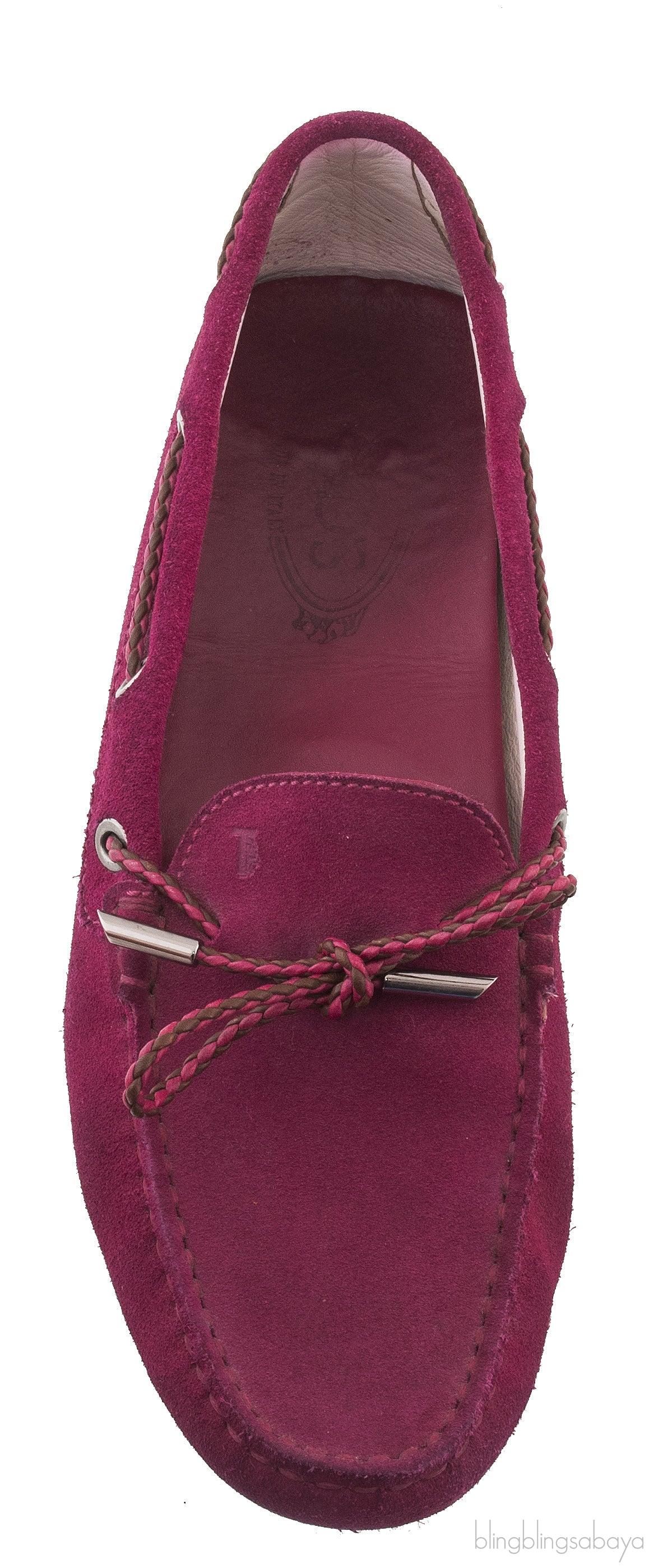 Fuchsia Pink Suede Loafer