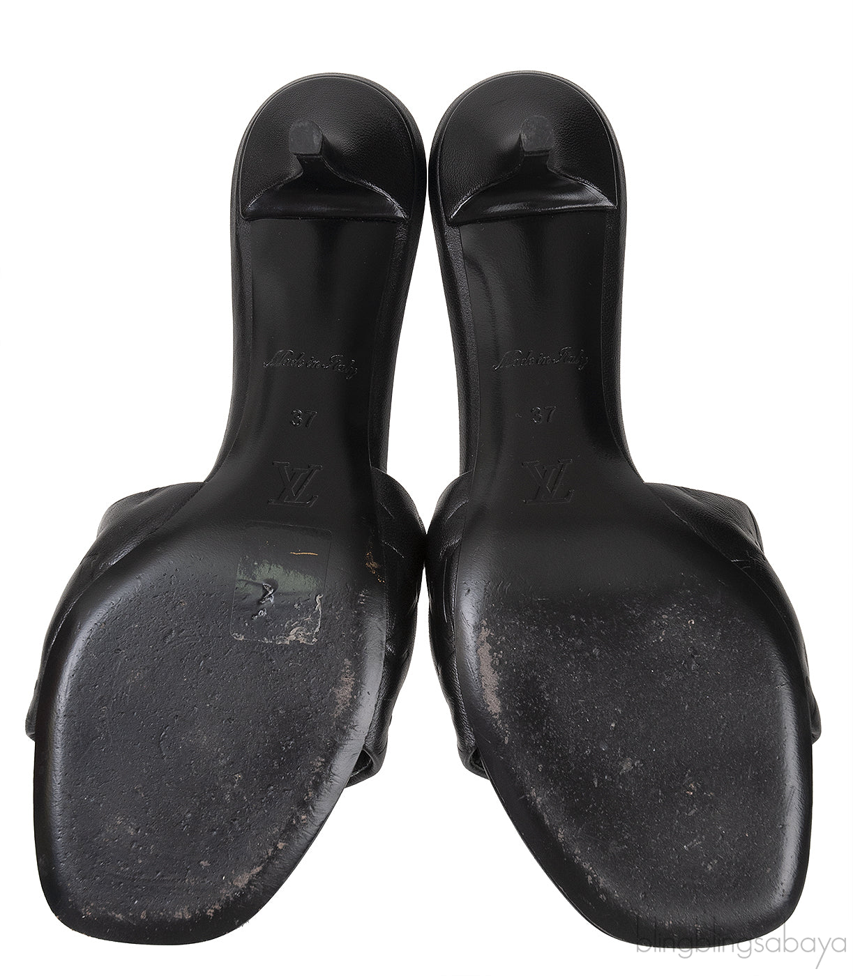 Black Leather 55 mm Revival Mule