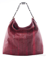 Red Python Hobo bag
