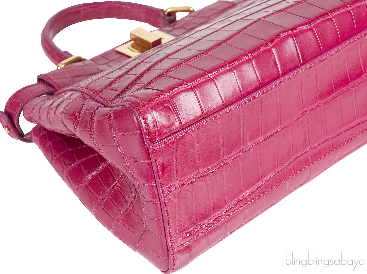 Fuchsia Crocodile Mini Peekaboo