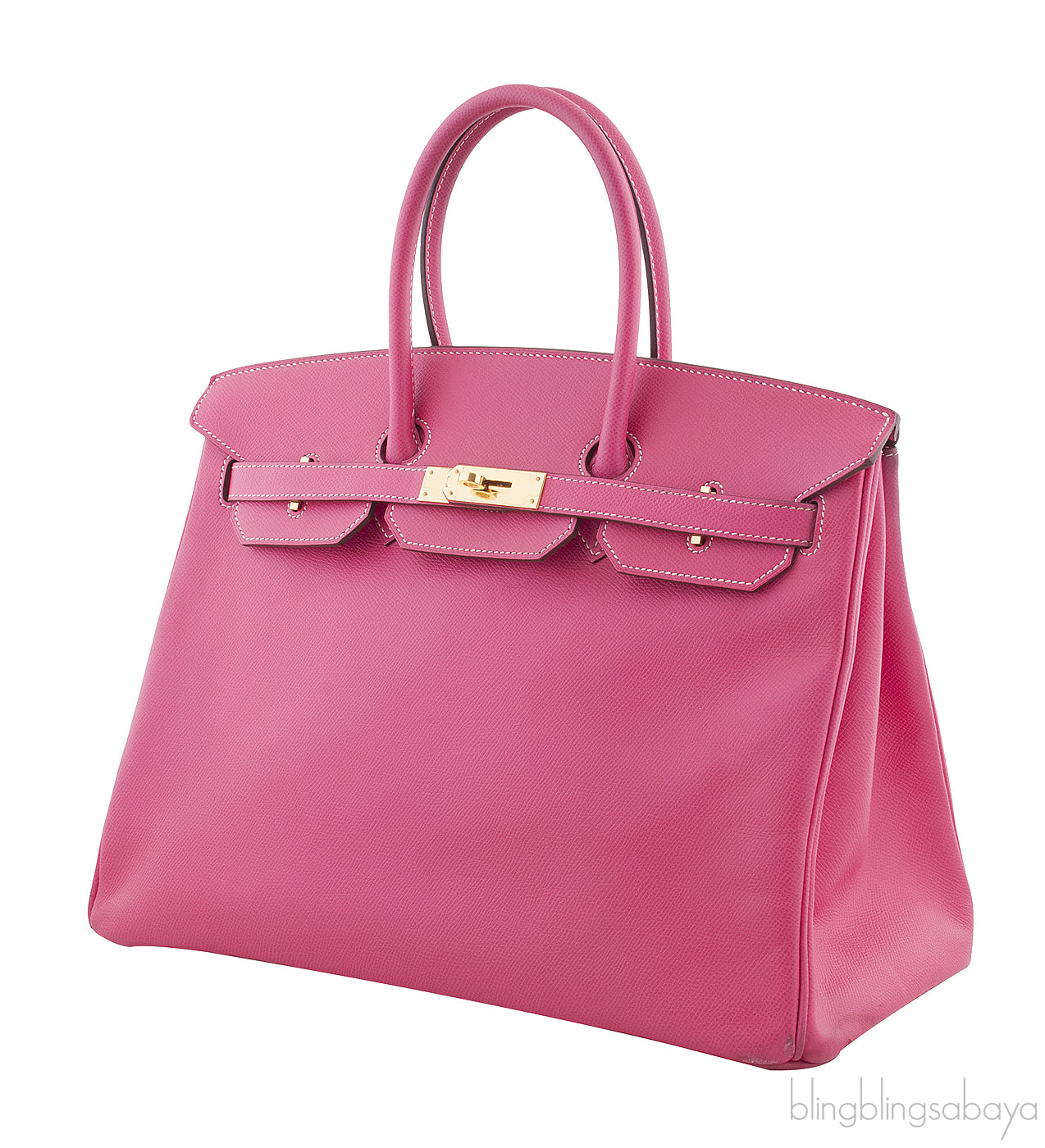 Birkin 35 Epsom Rose Tyrien GHW