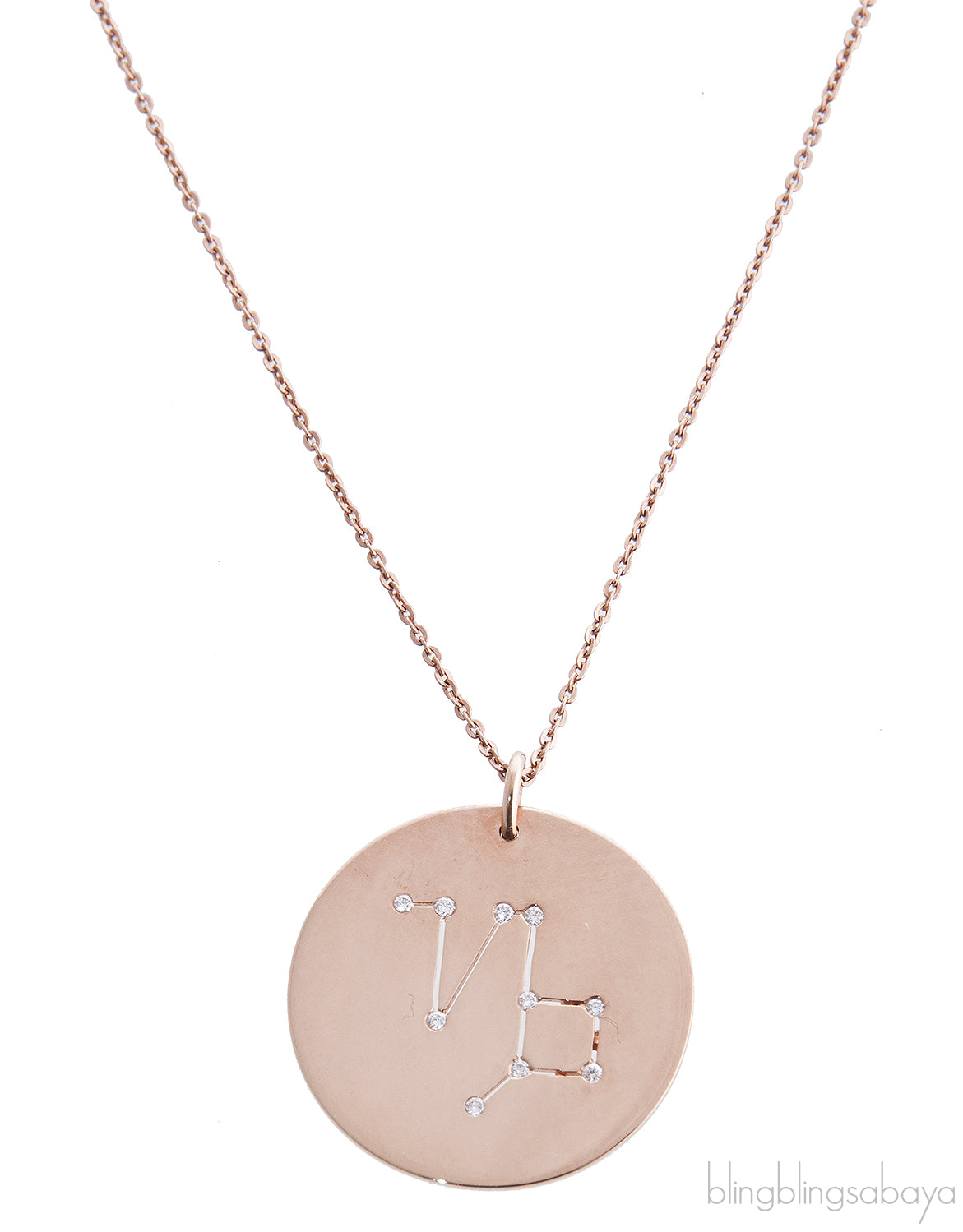 Capricorn Diamond Pendant Necklace