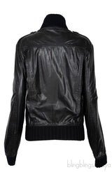 Black Leather Men\'s Jacket