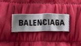 Balenciaga Pink Pleated Asymmetric Hemline Skirt