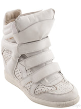White Leather Bird Sneakers