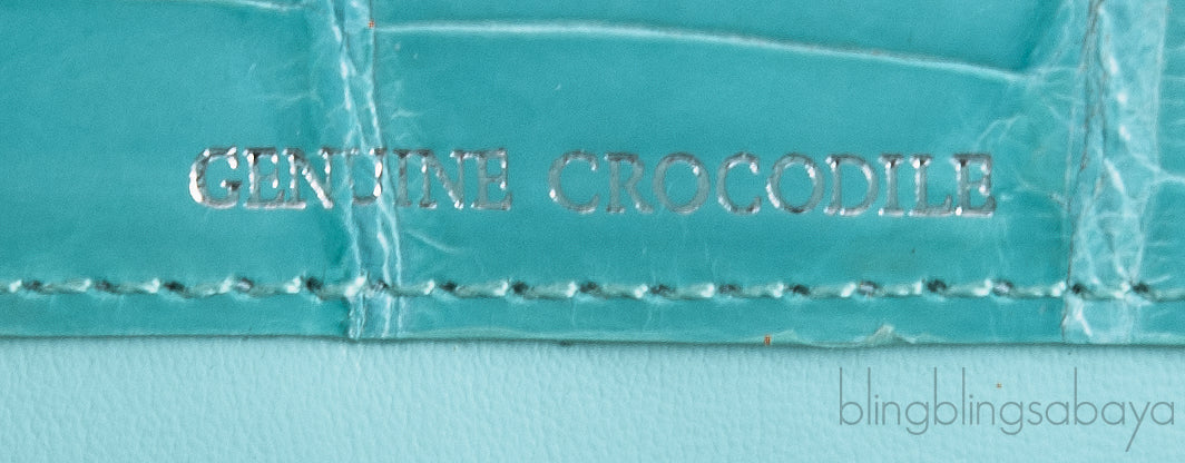 Glazed Crocodile Lunchbox Large Tiffany Blue Bag