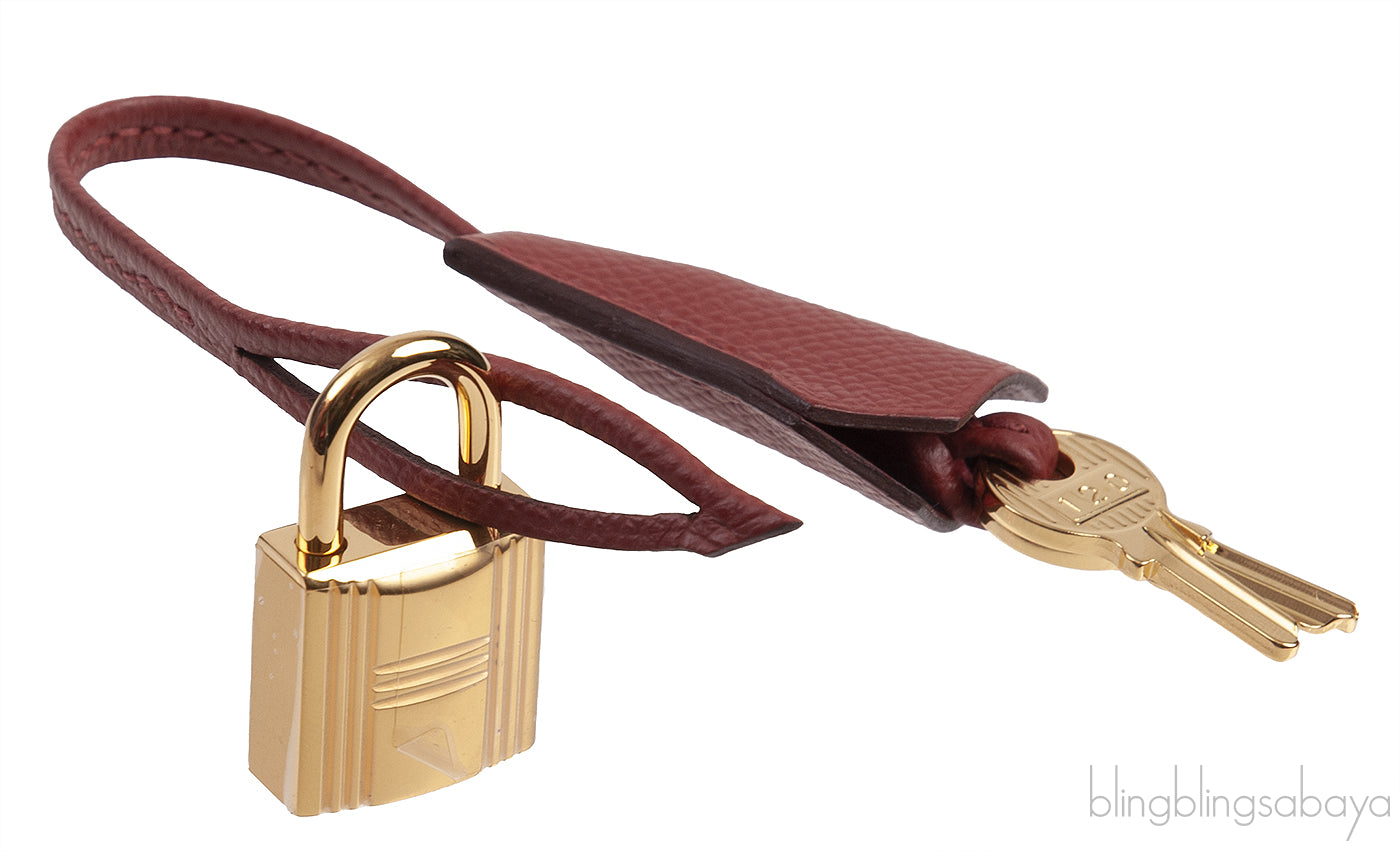 Birkin 25 Sellier Rouge Epsom GHW