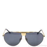 Linda Farrow LFL461 Black & Gold Aviator Sunglasses