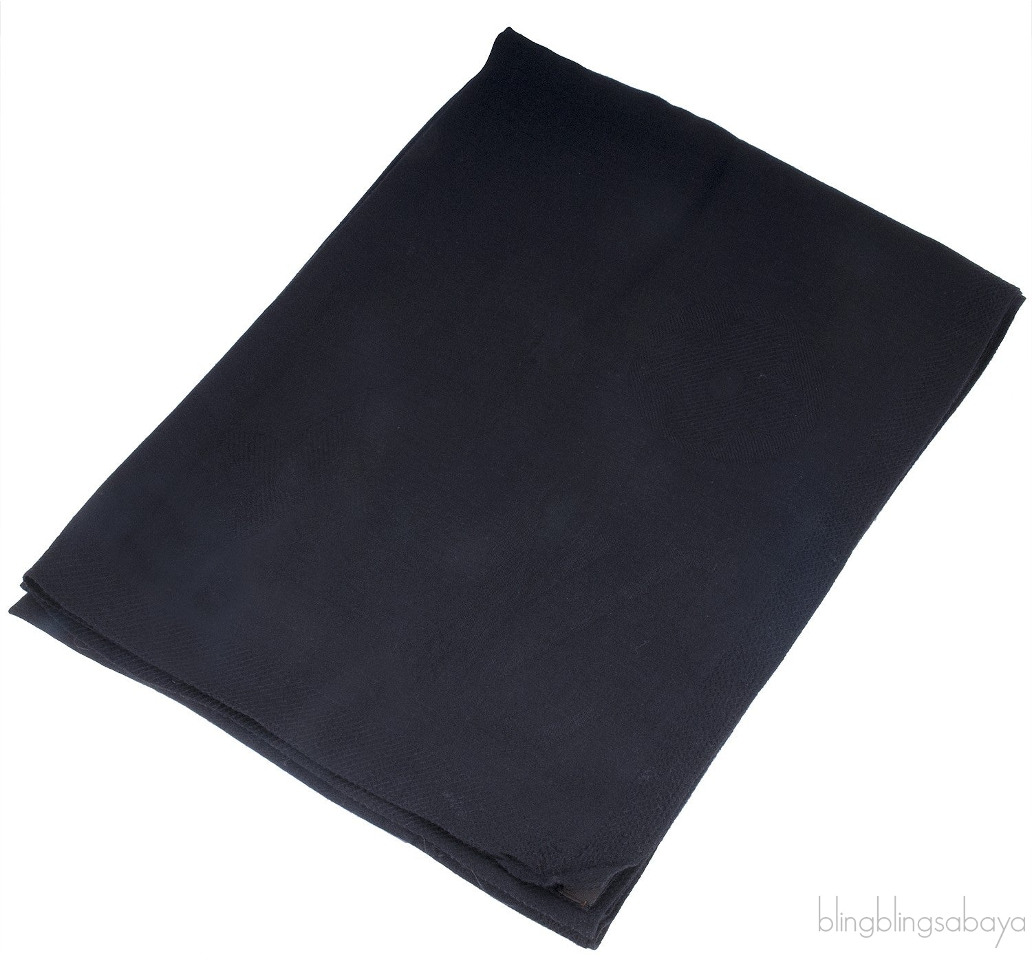 Logomania Black Cashmere Shawl