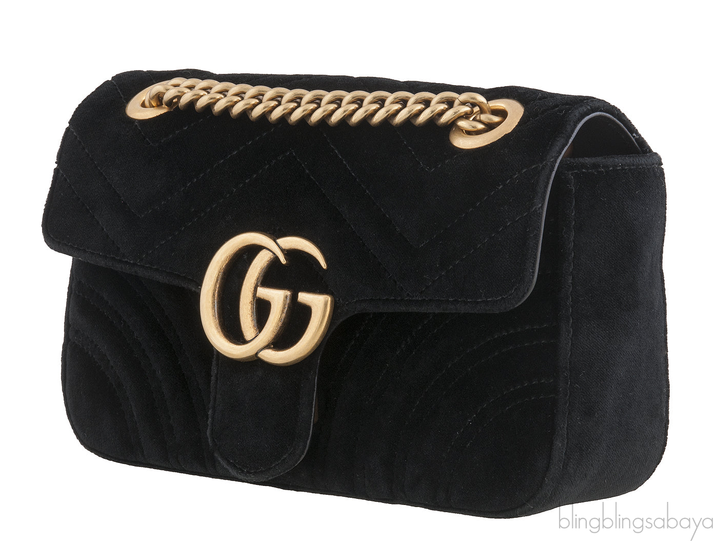 Black Marmont Velvet Mini Bag