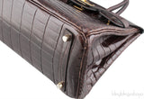 Birkin 30 Dark Brown Crocodile