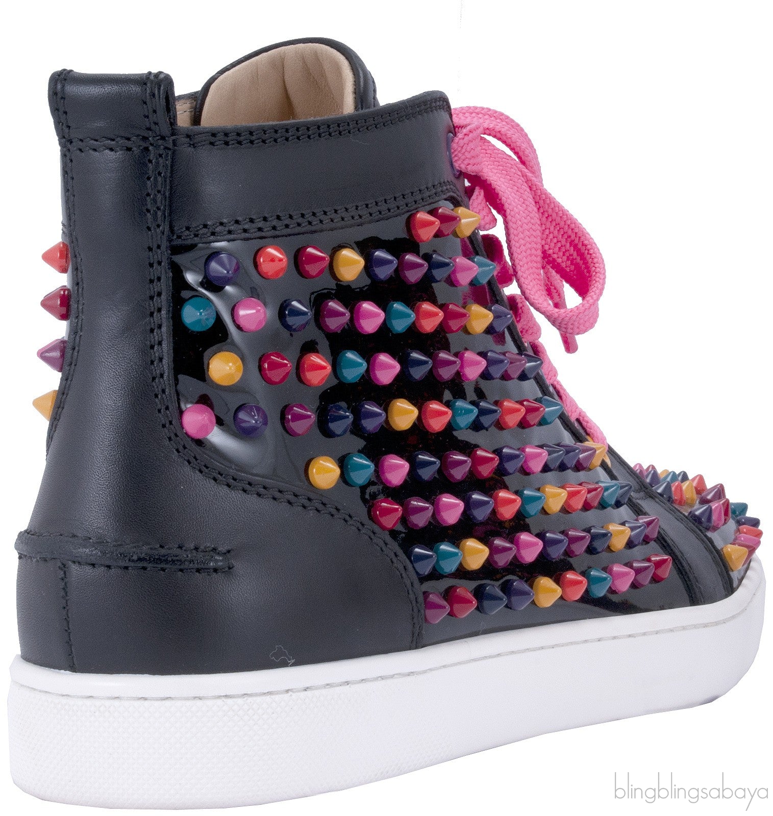 Multicolor Spike High Top Sneakers