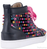 Multicolor Spike High Top Sneakers