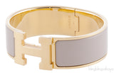Clic Clac H Wide Bracelet Etoupe